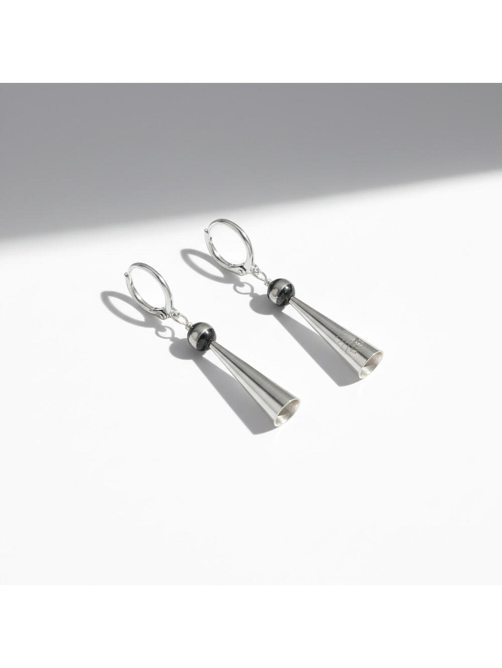 Genieve Yazzie "Killer of the Moon" Dangle Earrings - Solid .925 Sterling Silver